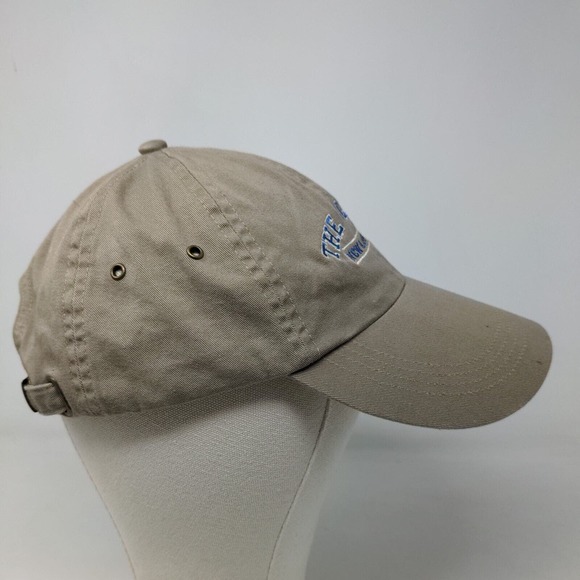 Anvil Men's Slideback Hat Tan Adjustable Embroidered New Hampshire The Bluffs - Picture 5 of 9